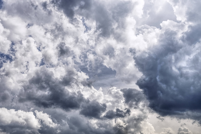 weather, form, 5K, sky, blue, covered, clouds