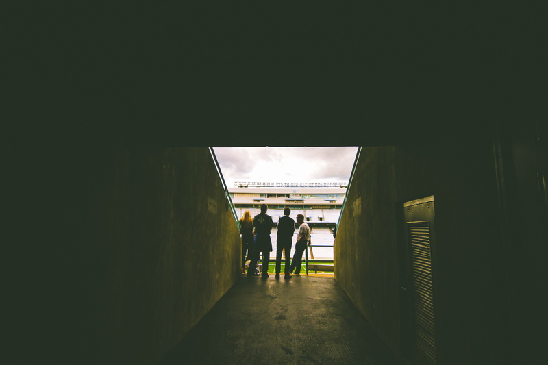 standing, walking, people, group of people, indoors, men, wall, gray, stadium, concrete, rear view, the way forward, daytie, leisure activity, passage