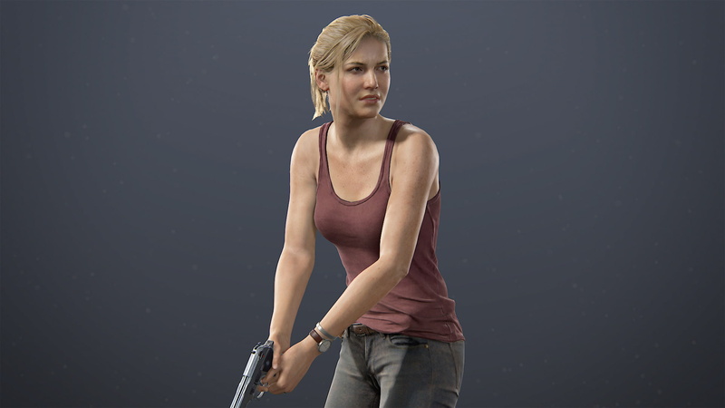 casual clothing, portrait, copy space, young adult, front view, sport, Uncharted 4: A Thiefs End, one person, beautiful woman, standing, three quarter length