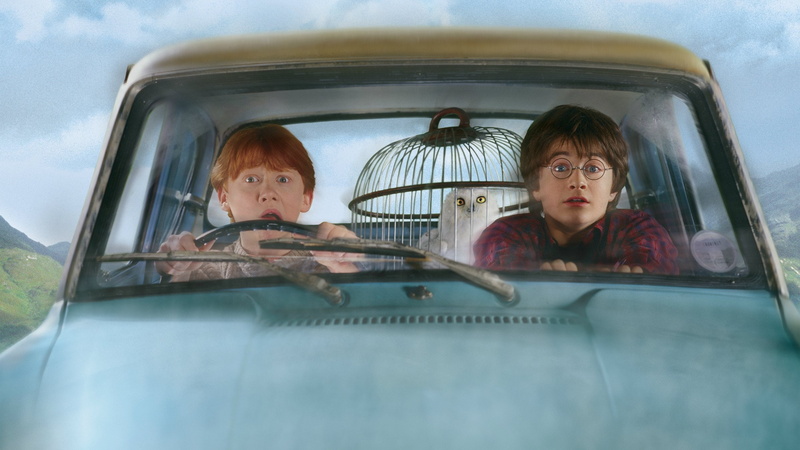females, mode of transportation, harry potter and the chamber of secrets, motor vehicle, car, headshot, child, travel, women, positive emotion, 2K, childhood