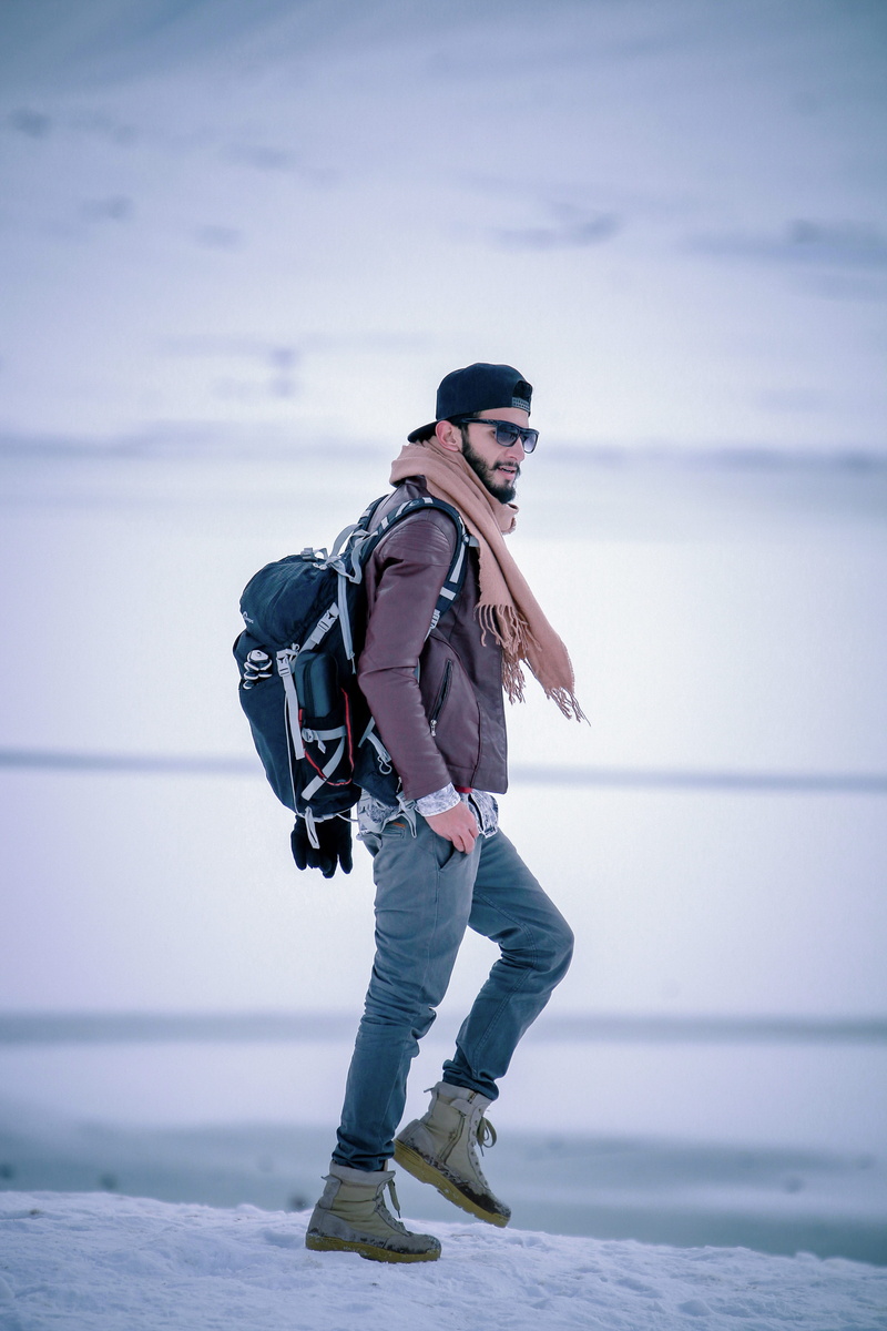 portrait, backpack, sea, stylish, red, pakistan, fashion, casual clothing, pose, clothing, boys fashion, beauty, outdoors, looking, cap, travel, standing