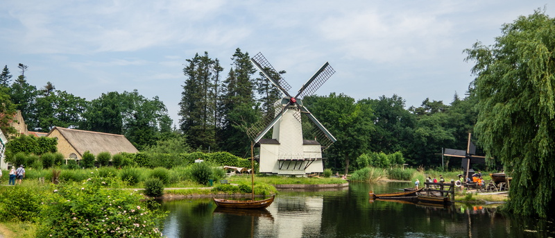 water, no people, beauty in nature, windmill, 4K, turbine, built structure, environmental conservation, boat, tree, outdoors, netherlands, alternative energy