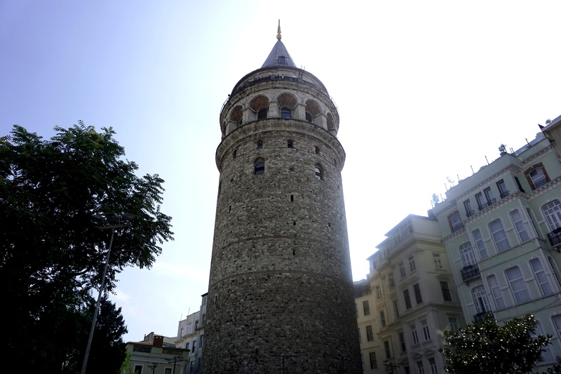 galata, low angle view, built structure, history, ottoman, building, belief, sky, plant, architecture, no people, building exterior, religion, istanbul