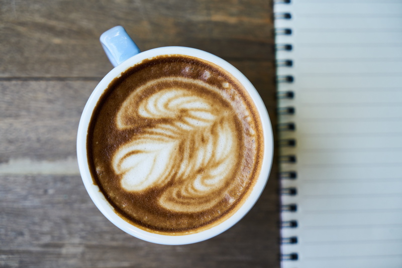 directly above, read, wake, food, background, photography, cafe, breakfast, caffeine, macro, still life, 5K, page, latte, coffee cup, freshness, cappuccino