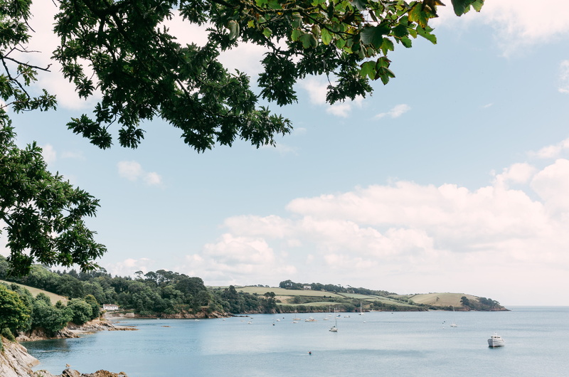 no people, plant, english, view, moorings, waterfront, summer, cornish, picturesque, helford estuary, seashore, countryside, outdoors, color, land, uk