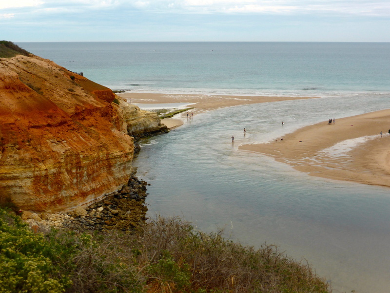 no people, scenics - nature, cloud - sky, sea, day, estuary, beach, water, non-urban scene, cliff, land, rock, outdoors, 4K, beauty in nature, river, tranquil scene