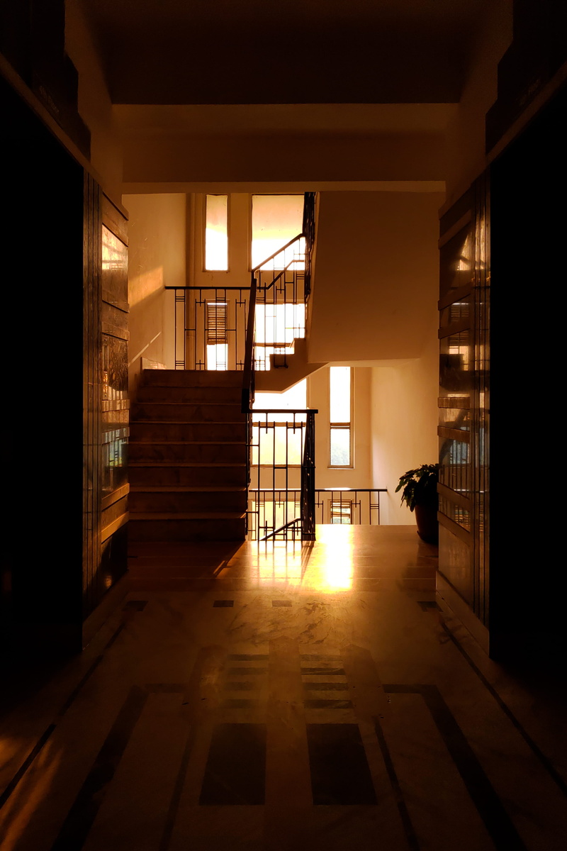 staircase, interior design, modern, interior, travel, railing, backlit, golden, house, 2K, city, sunset, steps, steps and staircases, absence, design