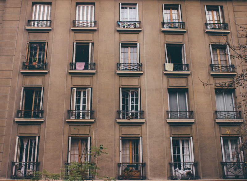 building exterior, city, full frame, backgrounds, side by side, in a row, barrio lastarria, pattern, santiago, 4K, chile, built structure, outdoors, glass - material