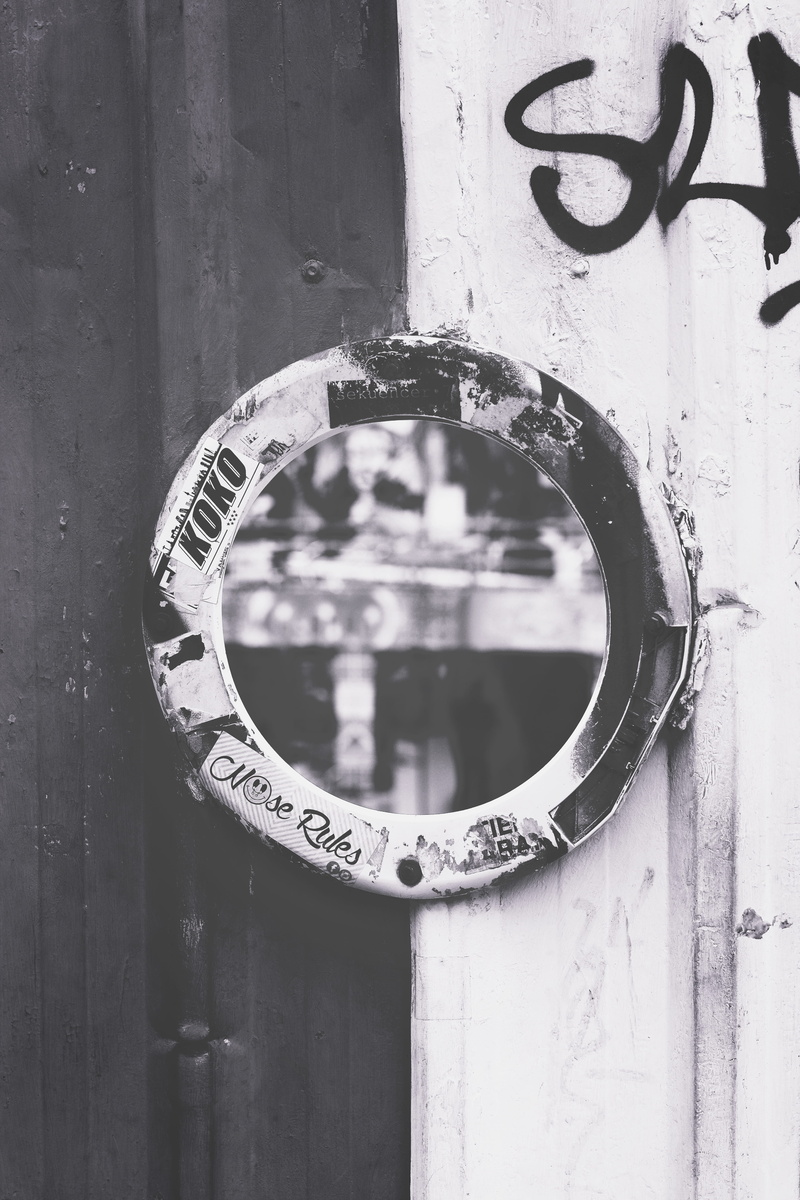 old, wall - building feature, number, close-up, door knocker, spain, windows, protection, shape, security, closed, madrid, 5K, safety, lock, black and white