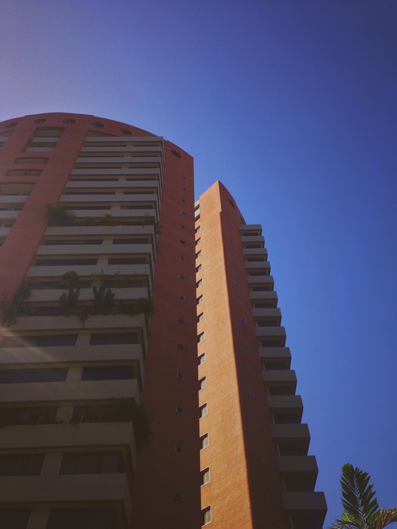 built structure, copy space, modern, 2K, building, office building exterior, venezuela, tower, skyscraper, no people, day, outdoors, architecture, blue