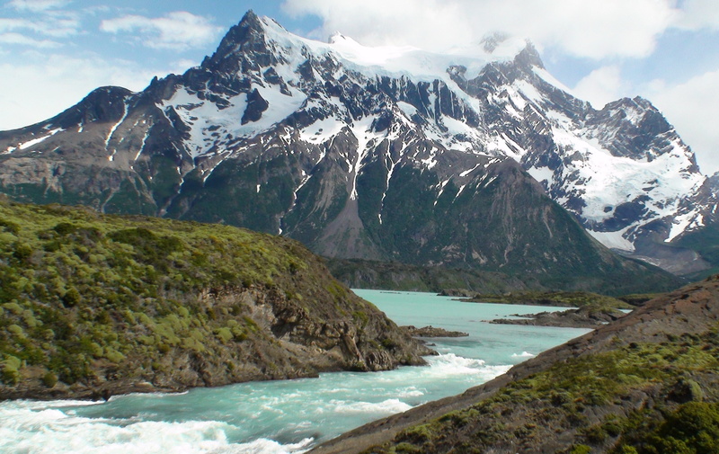 no people, natural water, water, landscape, snowcapped mountain, snow, scenics, waterfall, tranquility, cold temperature, trekking, mountain range, scenics - nature