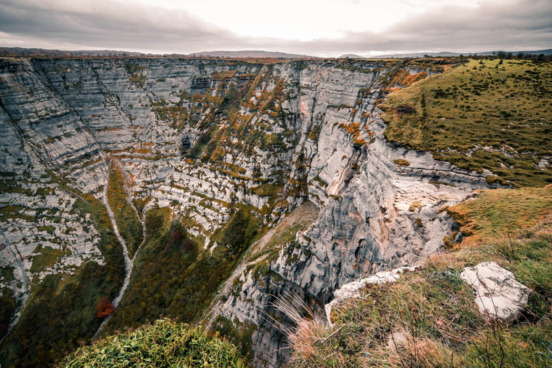 plateau, eroded, gray, berberana, spain, cliff, beauty in nature, land, sky, building, rocks, tranquility, outdoors, landscape, scenery, solid, rock - object