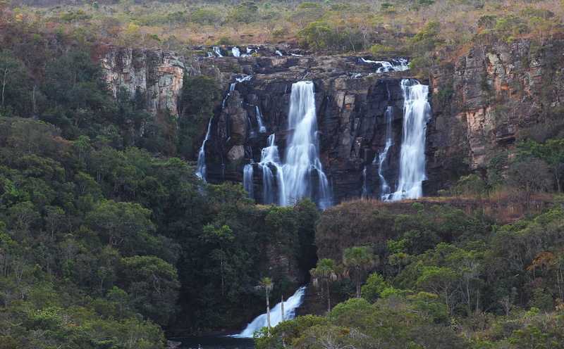 no people, long exposure, corumba waterfalls, rock, water, non-urban scene, salto, Travel, forest, growth, Waterfalls, solid, rock formation, outdoors