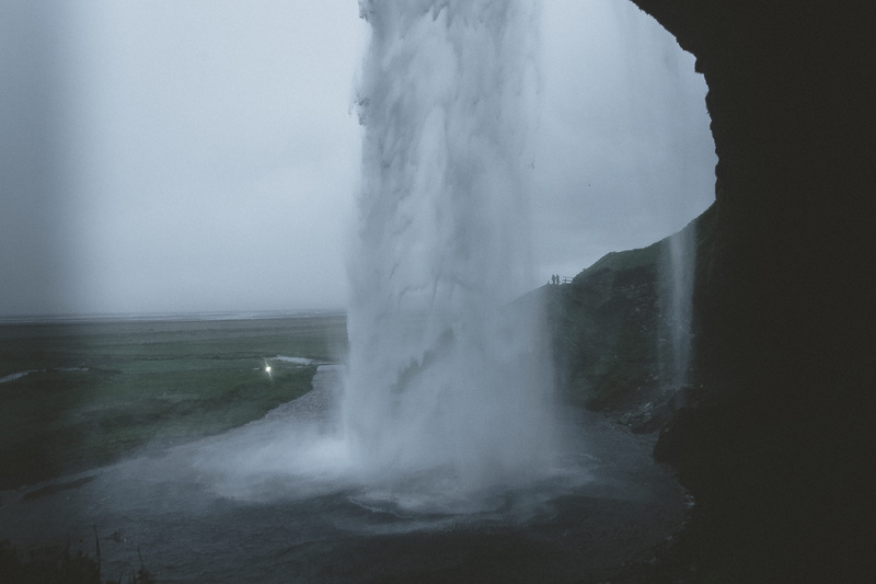 geyser, blue, scenics, midnight, spraying, outdoors, foss, white, rain, iceland, large, waterfall, spray, sea, landscape, river, water, cave, erupting