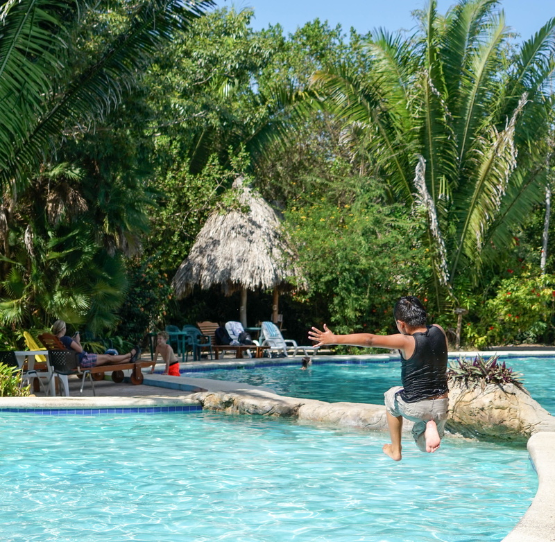 america, vacations, lifestyles, group of people, travel, day, swimming, people, men, real people, vacation, turquoise colored, tree, boy, adult, central
