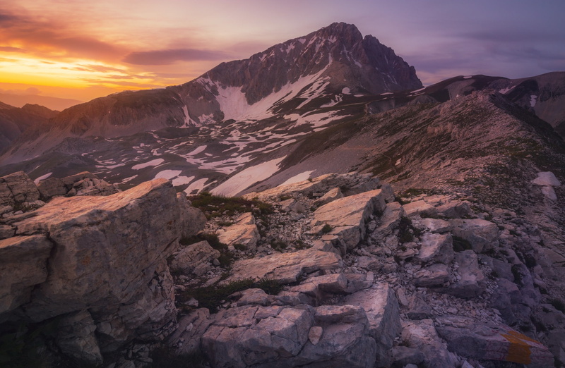 physical geography, Italy, beauty in nature, Wide, cloud - sky, Shine, Shift, scenics - nature, mountain range, Last, Hike, Abruzzo, Lava, Mountains, Fire