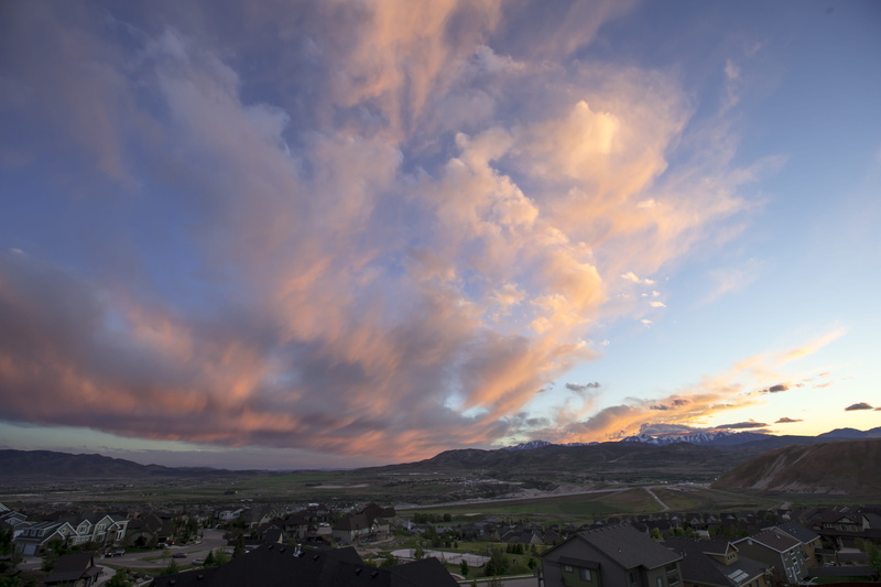 sunset, tranquil scene, architecture, clouds, tranquility, 5K, lehi, wideangle, cloud - sky, united states, scenics - nature, beauty in nature, building exterior