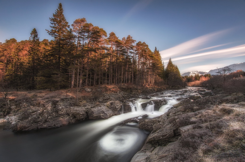 River Orchy, leaf, beauty In Nature, Lee Filters, Light, Stopper, skies, running, 70D, Waterfall, blue, autumn, brown, Shadows, Rocks, water, Long Exposure