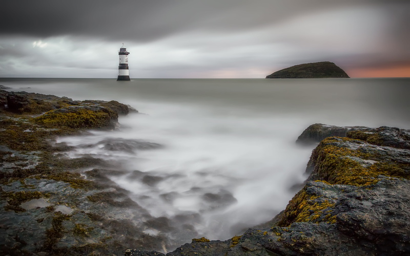 Point, 5K, Seaweed, Lee Filters, lighthouse, coastline, S 10, Stopper, mountain, Canon EF-S, Long Exposure, body, Wales, Water, body of water, Seascape