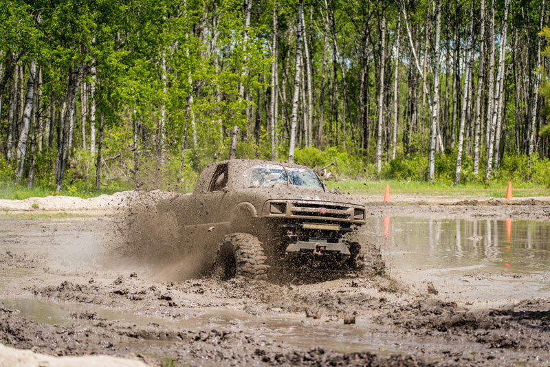 no people, tree, water, 4x4, transportation, Outdoors, land vehicle, s, Truck, dirt, mud, Extreme, motorsport, near, black, nature, woodland, land, chevrolet