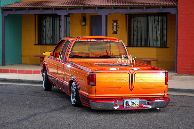 lowrider, chevrolet, pickup, auto, custom, truck, 1080P, 1998, s-10, vehicle, automobile