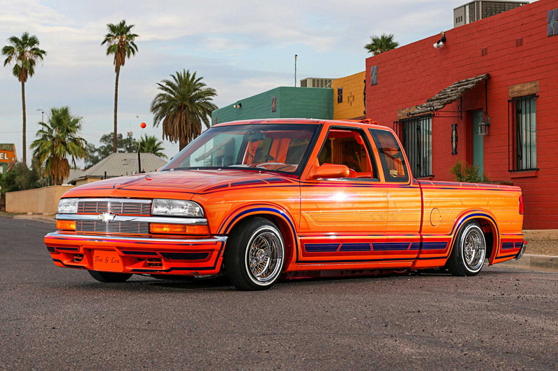 auto, pickup, vehicle, 1998, lowrider, chevrolet, 1080P, s-10, custom, truck, automobile