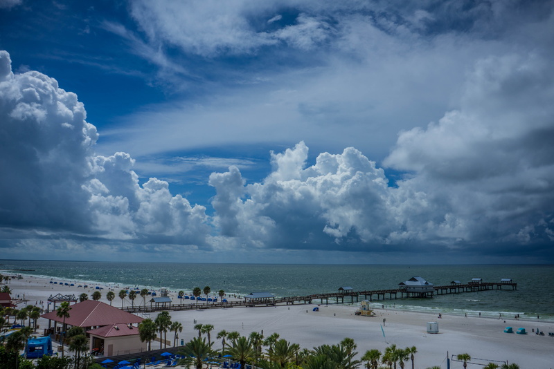 pier, Florida, pinellas, scenics - nature, Florida, beauty in nature, nature, Clearwater Beach, sea, florida, clearwater beach, 5K, land, clouds, cloud - sky