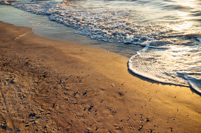 outdoors, aquatic sport, motion, sport, wave, beach, high angle view, idyllic, sea, light, calm, waves, water, clearwater, land, golden hour, nature, united states