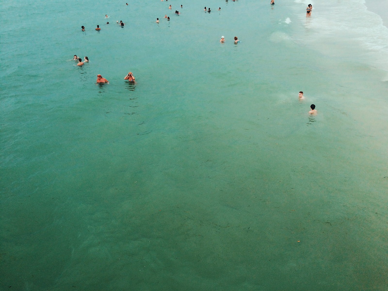 summer, beach, nature, group of people, lake, clearwater beach, sea, beauty in nature, high angle view, vacations, people, turquoise colored, florida, real people