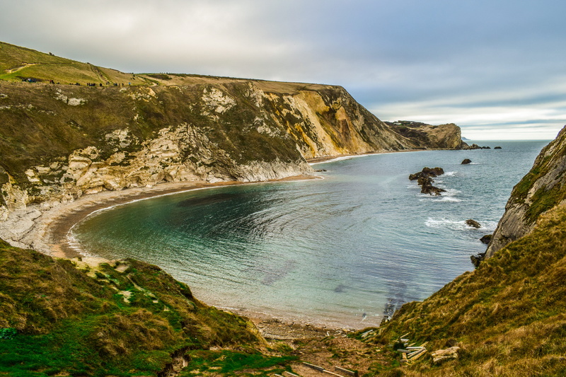 sky, man o war, nature, landscape, gulf, travel, dorset, beach, jurassic coast, beauty in nature, st oswalds bay, no people, uk, scenic, cliffs, water