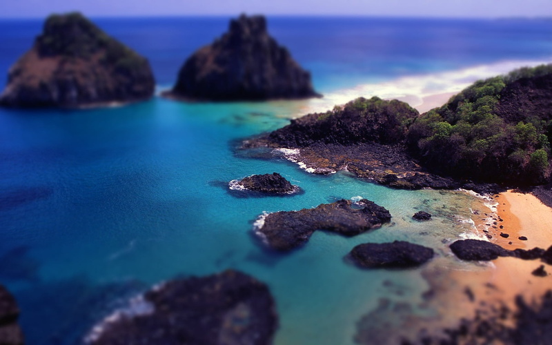 bay Of Water, sea, purple, scenics, blue water, rock, effect, day, sand, wave, tourism, sunset, nature, coastline, coast, beauty In Nature, blue, beach