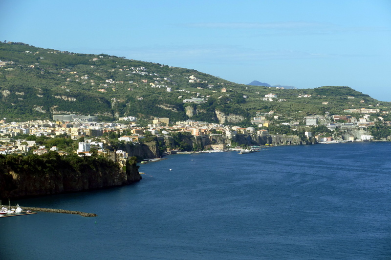 the gulf of sorrento, sea, scenics - nature, nautical vessel, day, cliff, 5K, sorrento, tourism, no people, mountain, townscape, water, tree, campania