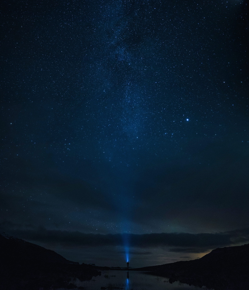 beauty in nature, 4K, flashlight, star, star - space, space and astronomy, towards, sky, scenics - nature, infinity, night, person, space, science, environment