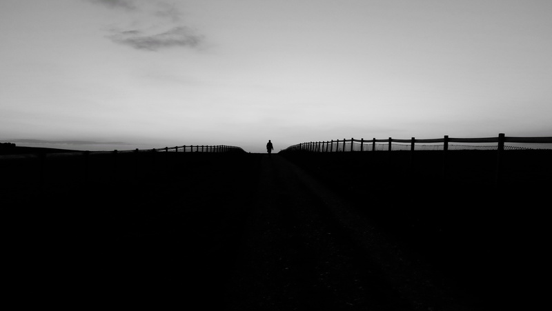 dark, no people, built structure, street, architecture, environment, fences, path, full length, person, 4K, tranquility, woman, landscape, scenics, land