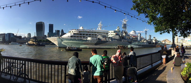 thames, military, transportation, urban, outdoors, history, belfast, panorama, city life, nautical vessel, office building exterior, city, historic, warship