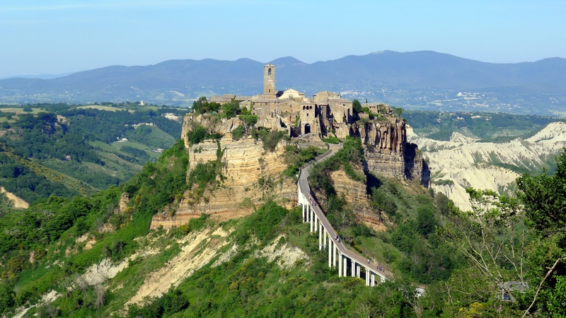the past, friable, old ruin, outdoors, tuff, abbey, ancient civilization, scene, tree, landmark, erosion, archaeology, italy, geological, volcanic tuff