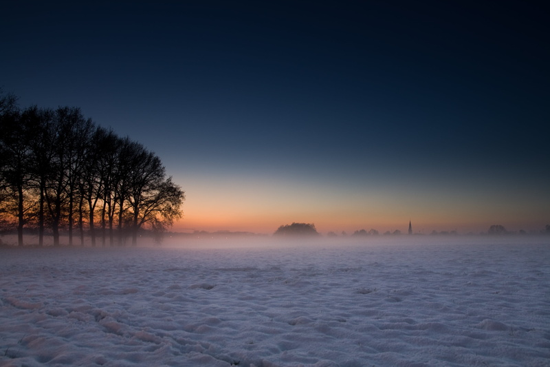 cold - Temperature, 4K, snow, water, deurningen, twente, creative_commons, nature, green, cold, holland, frost, green tree, netherlands, dreamy, landscape