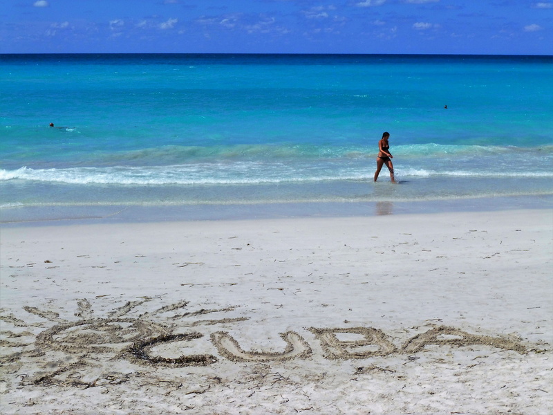 leisure activity, beauty in nature, varadero, Sea, beautiful, person, scenics - nature, beach, sand, Holiday, shore, land, Sand Beach, Cuba, trip, sky