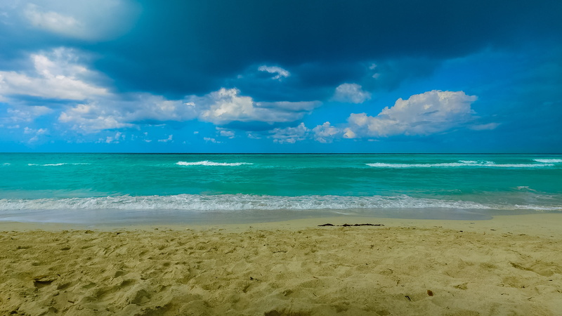 4K, horizon, landscape, sea, tranquility, tourism, cloud - sky, water, seashore, amazing view, varadero, tranquil scene, turquoise colored, atlantic, relaxation
