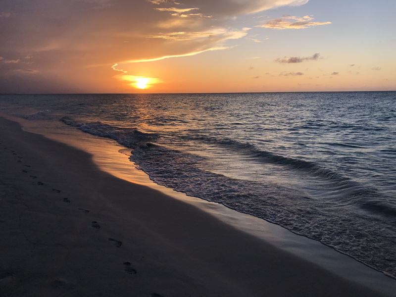 motion, cuba, holidays, 4K, cloud - sky, land, nature, varadero, horizon, tranquil scene, sunset, scenics - nature, outdoors, wave, orange color, summer