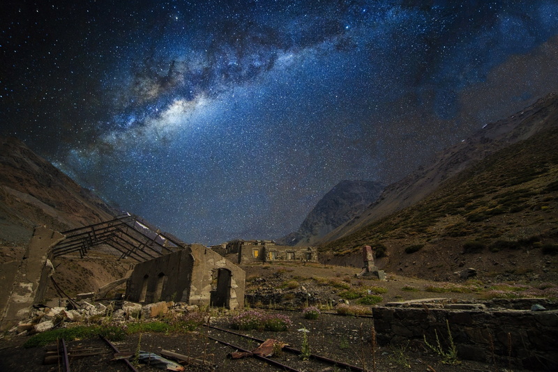 abandoned, scenics - nature, long exposure, archaeology, ruined, 1080P, tranquility, night, sky, starry night, mountains, no people, astronomy, ancient civilization