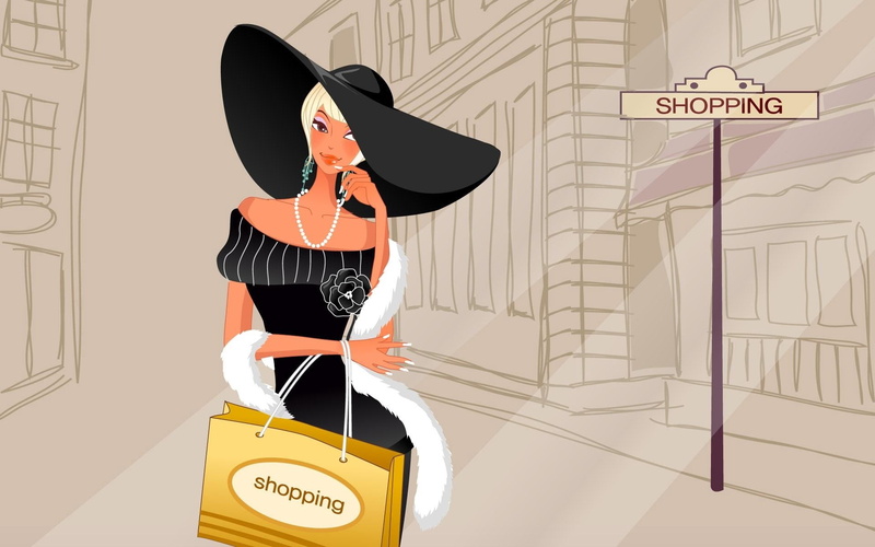 woman, retro Styled, suitcase, shopping, backgrounds, beauty, one person, dress, day, leisure activity, standing, females, adult, front view, elegance