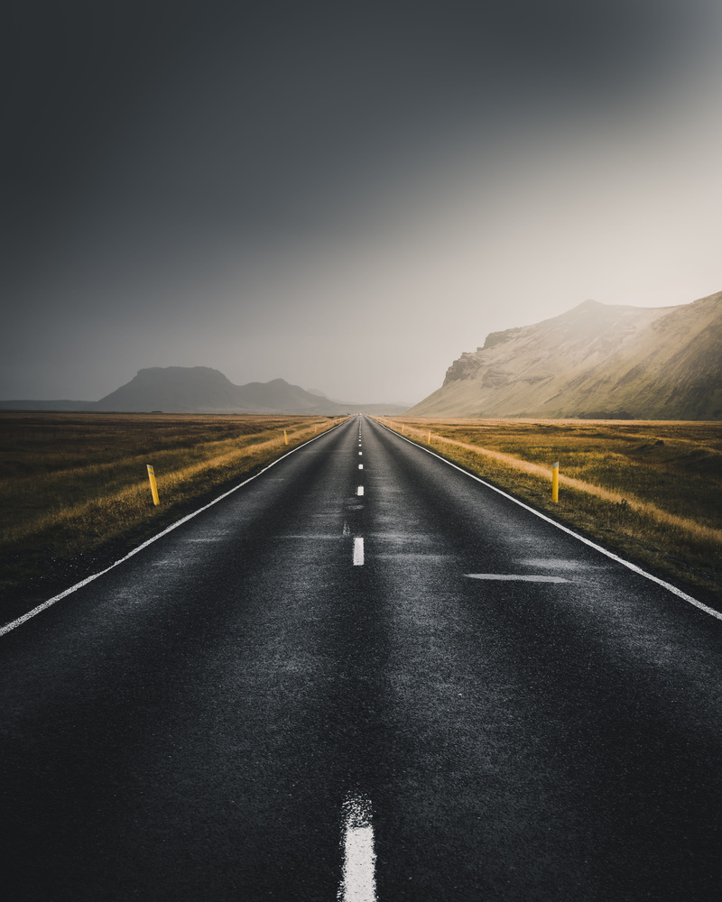asphalt, vanishing point, 5K, dividing line, direction, transportation, sign, country road, distance, symbol, tranquil scene, wanderlust, outdoors, landscape