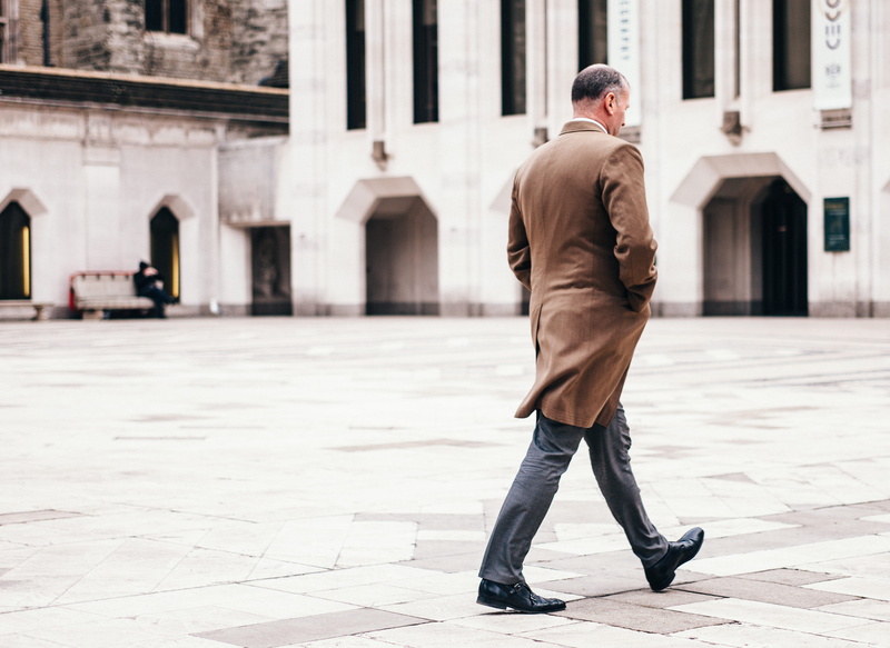 You’ll never walk alone, day, 5K, male, adult, businessman, outdoors, city, footpath, men, full Length, real people, focus on foreground, rear view, street