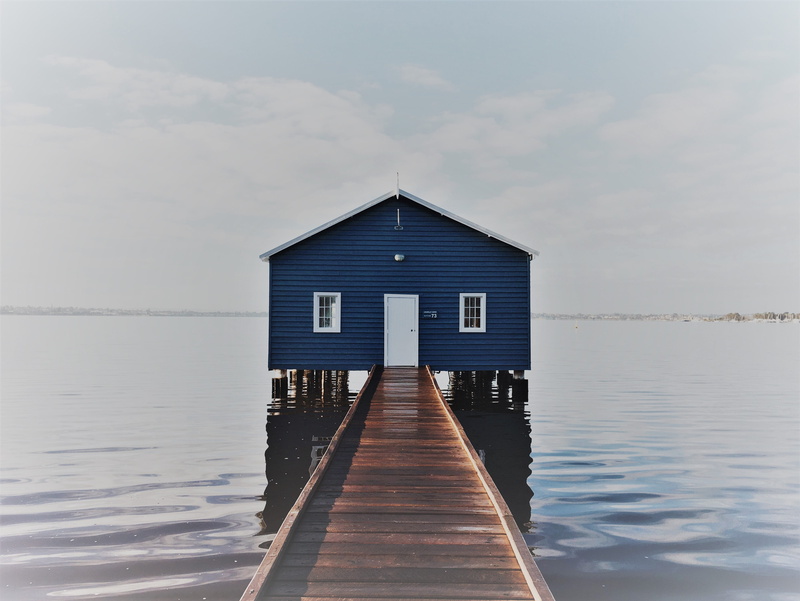 architecture, River, built structure, sea, the way forward, building, beauty in nature, Perth, building exterior, dock, sky, blue, jetty, nature, Swan River