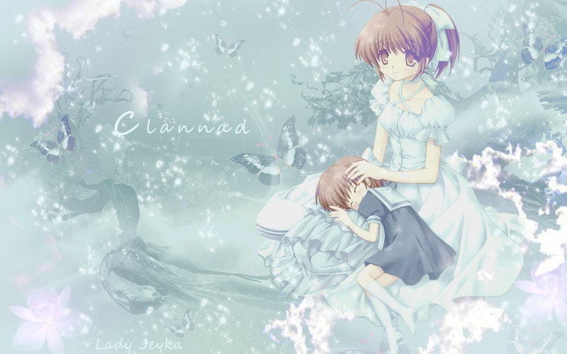 720P, Ushio Okazaki, Clannad, Nagisa Furukawa, Anime