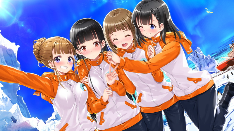 child, standing, happiness, Yuzuki Shiraishi, Mari Tamaki, friendship, young adult, looking at camera, women, lifestyles, A Place Further Than The Universe