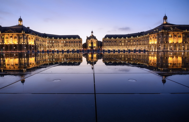 the city, architecture, 1080P, Place de la bourse Bordeaux