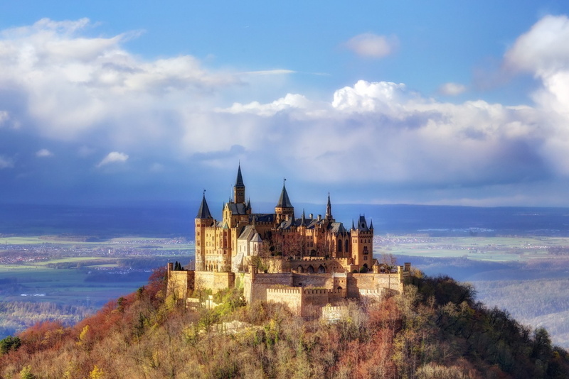 Castles, 1080P, Germany, Baden-Württemberg, Hohenzollern Castle