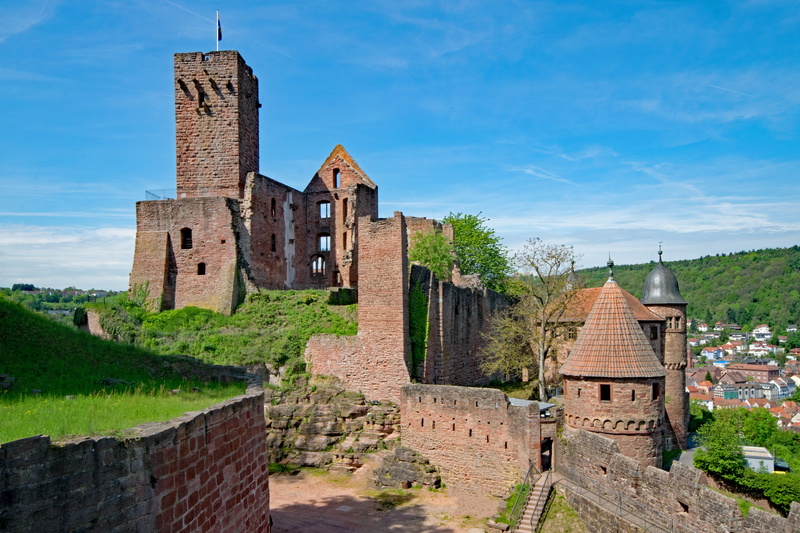 cultures, no people, cloud - sky, building exterior, europe, castle, medieval, wertheim, baden württemberg, sky, old, outdoors, built structure, fort, history